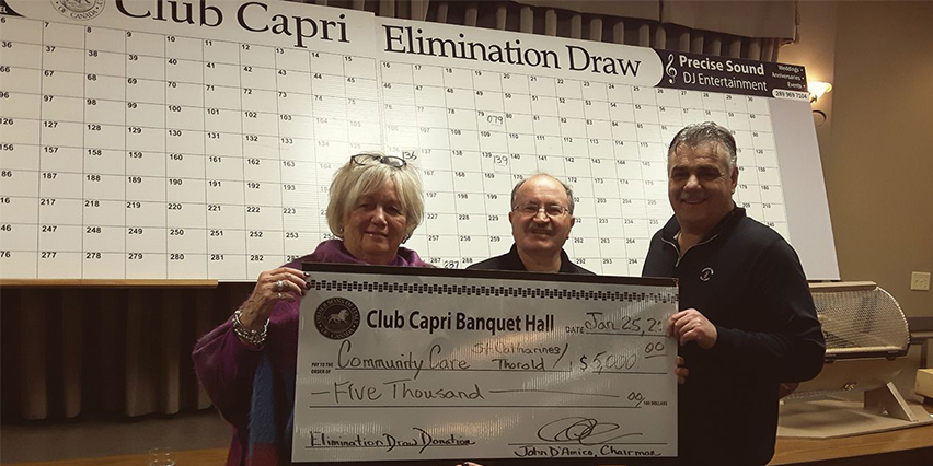 Club Capri Community Care Elimination Draw 2017