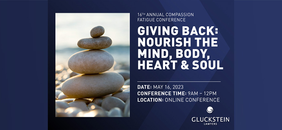 Compassion Fatigue event Gluckstein Lawyers