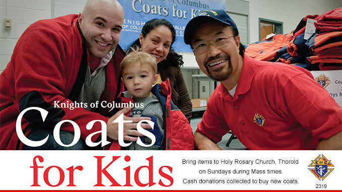 Knights of Columbus Coats for Kids