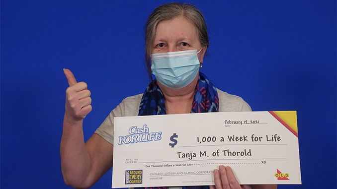 Tanja Mutic Cash for Life Winner Thorold