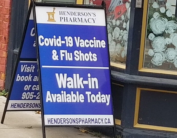 flu shot covid 19 vaccine Hendersons Pharmacy Thorold