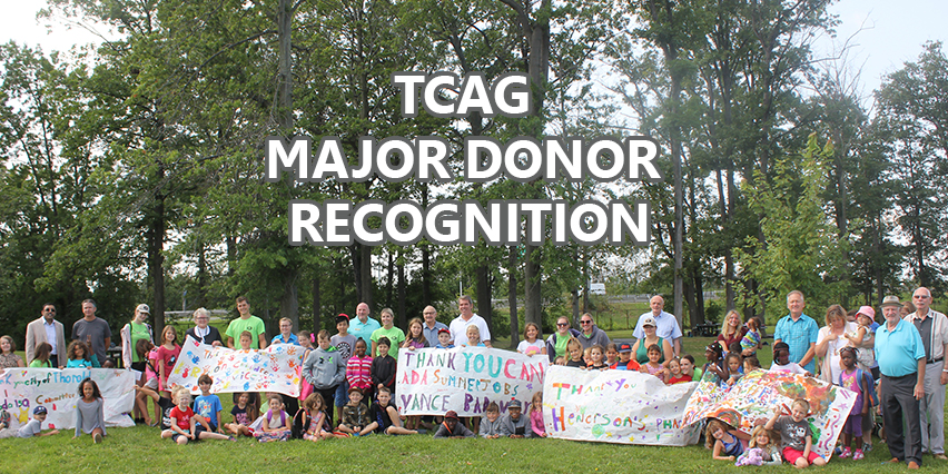 Thorold Community Activities Group major donor recognition